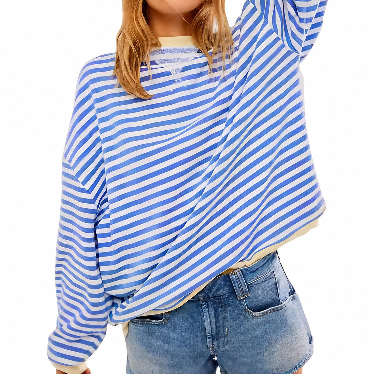 Judith - Suéter de mujer casual a rayas