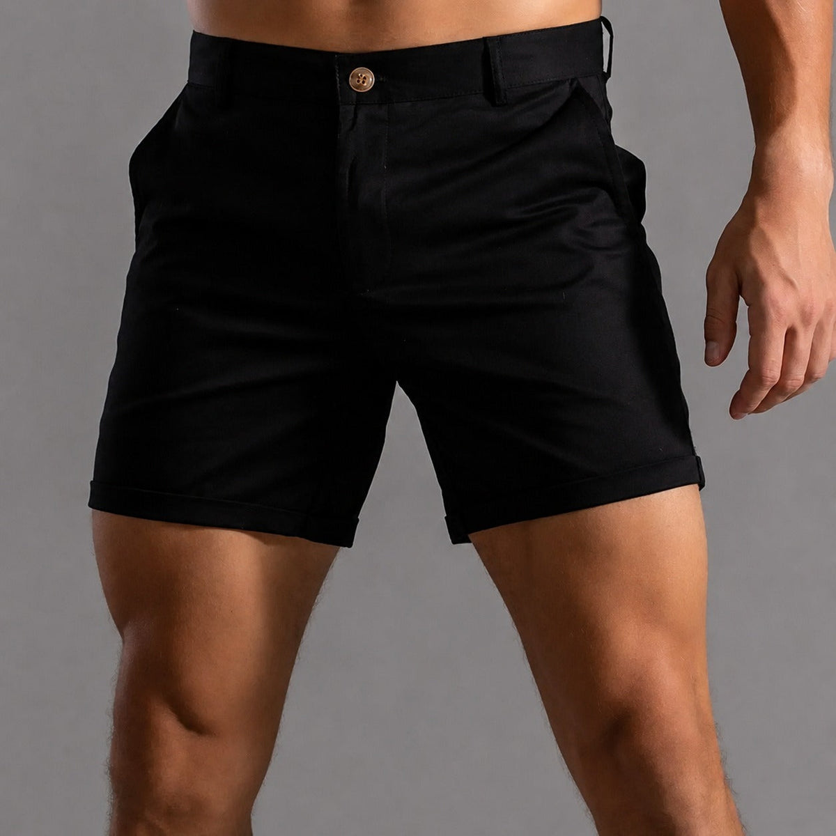 Andrie - Pantalones cortos tipo chino para hombres con estilo