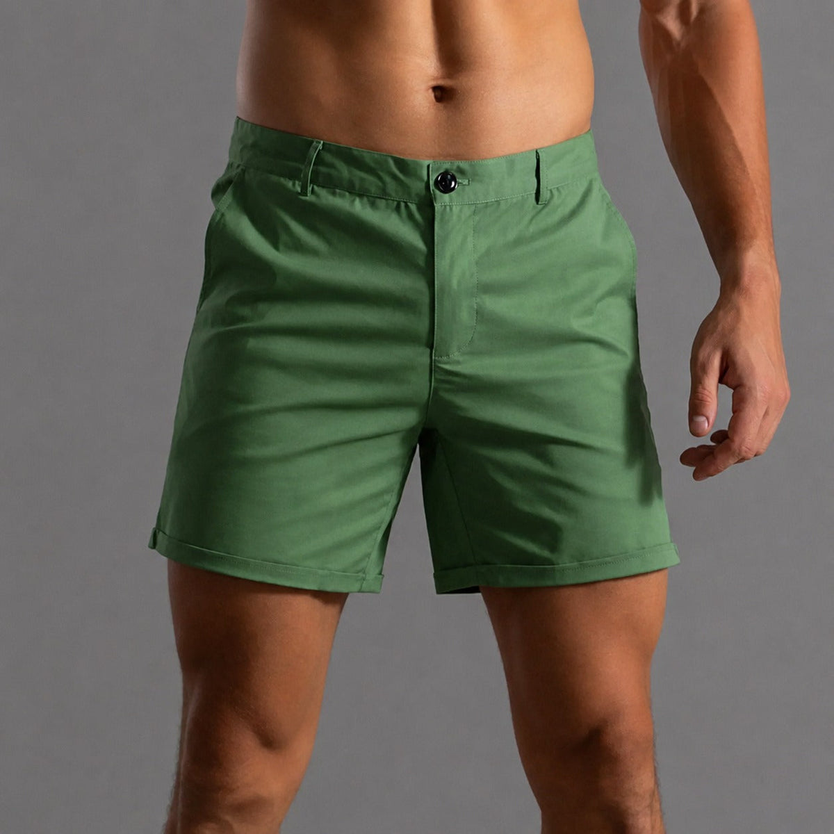 Andrie - Pantalones cortos tipo chino para hombres con estilo