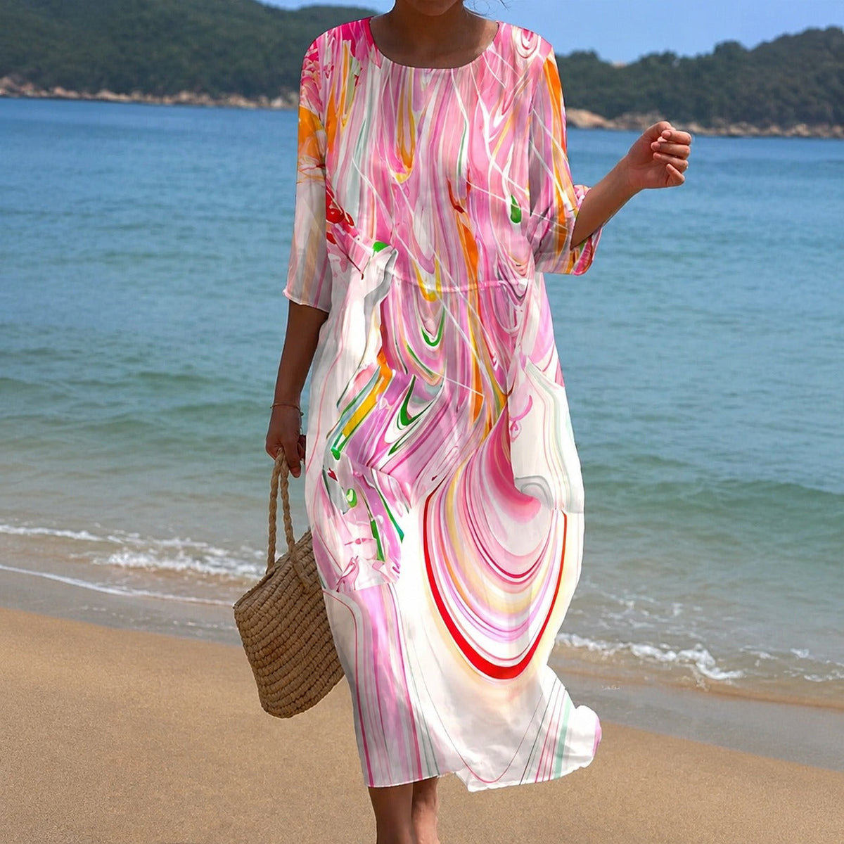 Alina - Vestido midi fluido