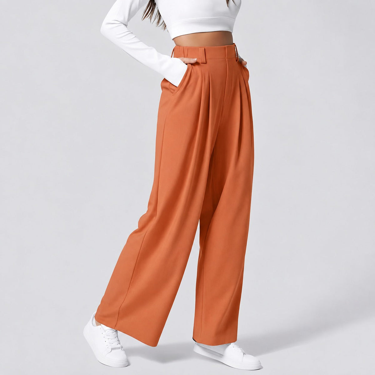 Montana - Pantalones Rectos Elásticos para Damas