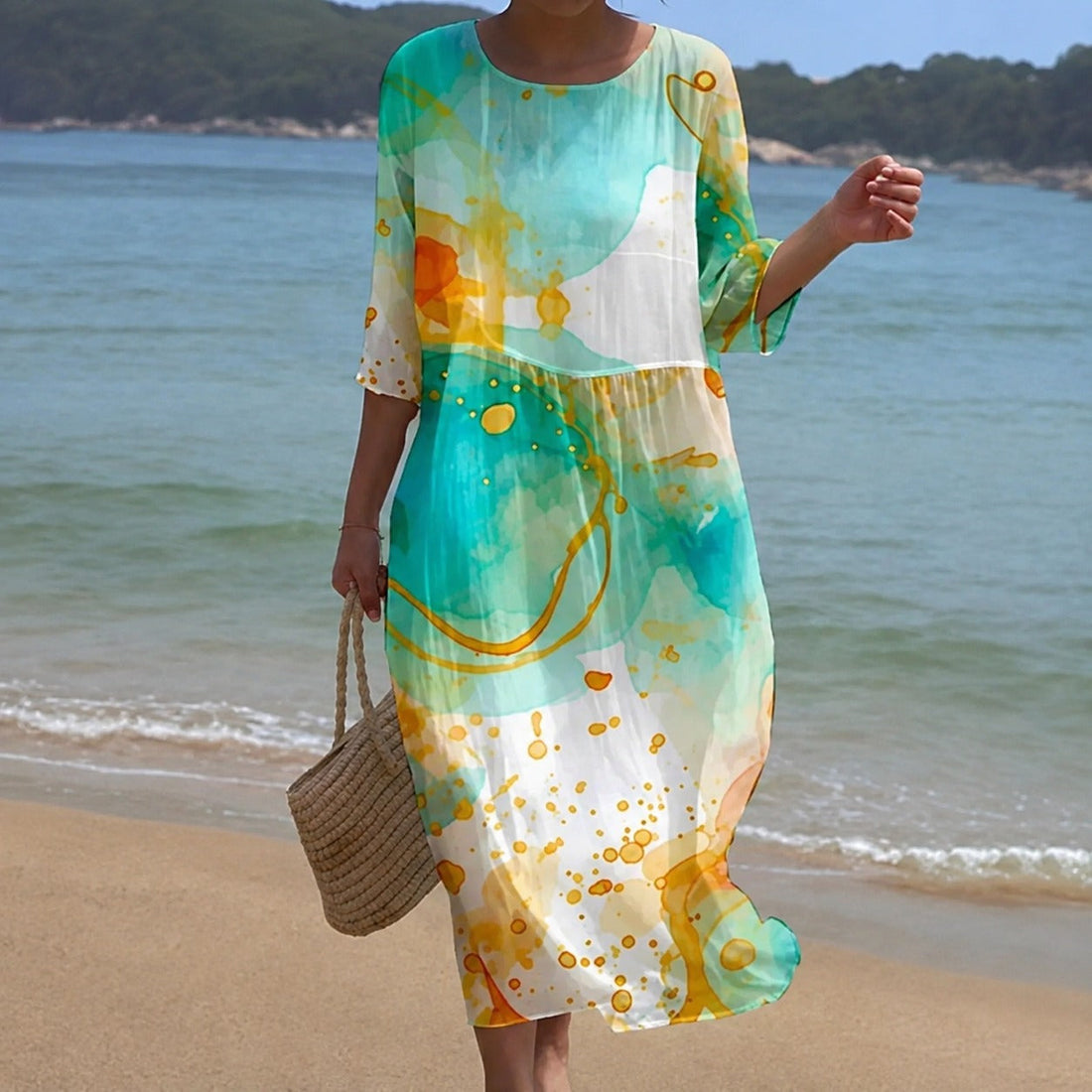 Alina - Vestido midi fluido