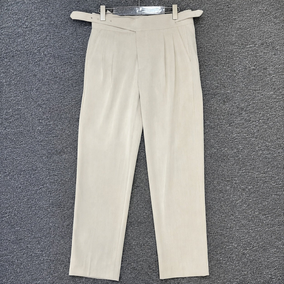 Bronson - Pantalones de vestir para hombres con hebilla ajustable