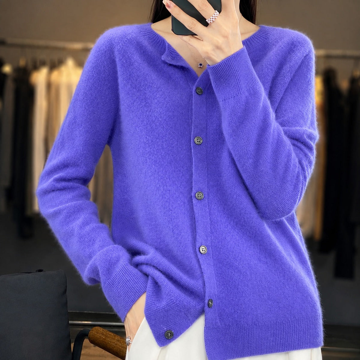 Ina - Suéter Elegante de Cuello Redondo para Mujer
