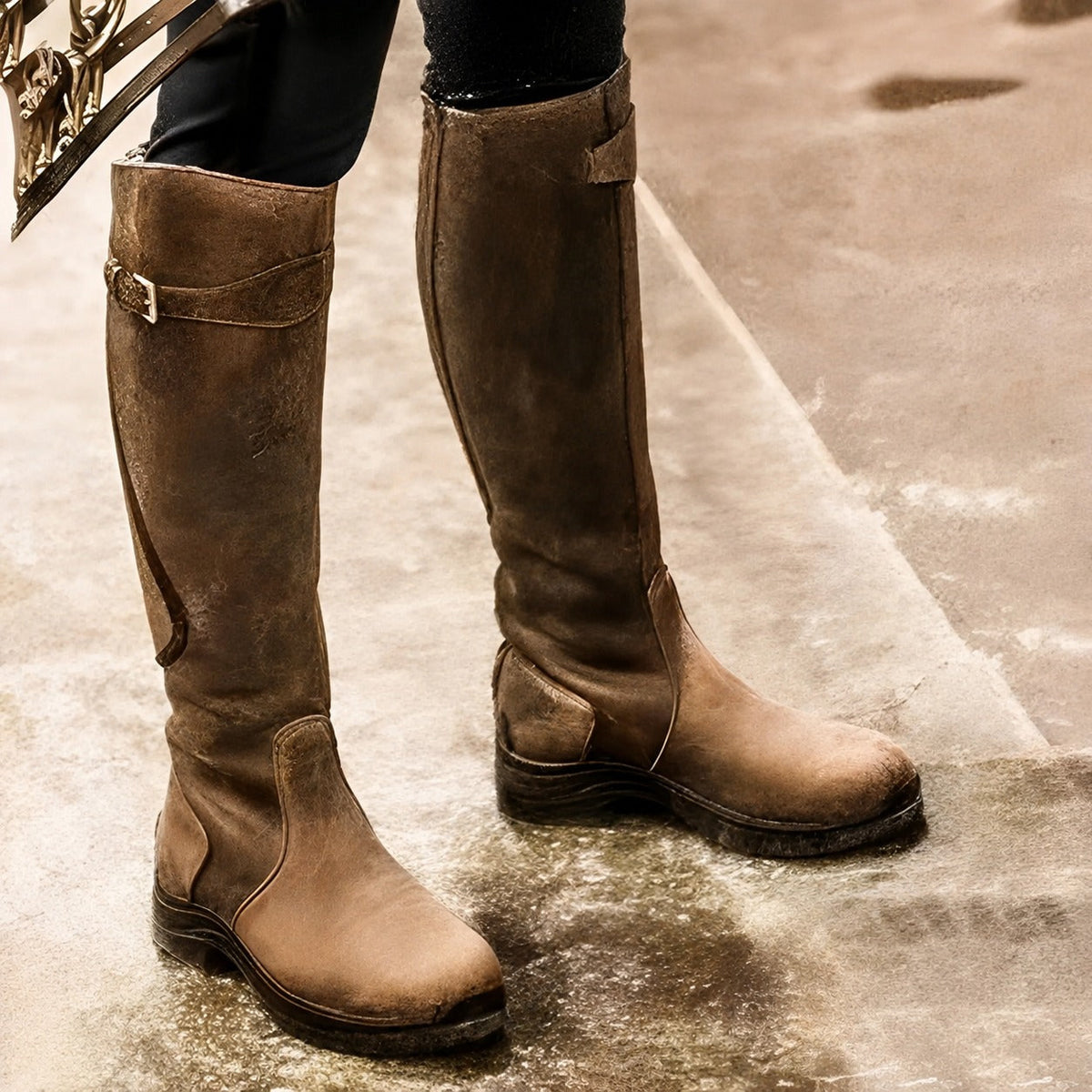 Athena - Botas altas de estilo retro