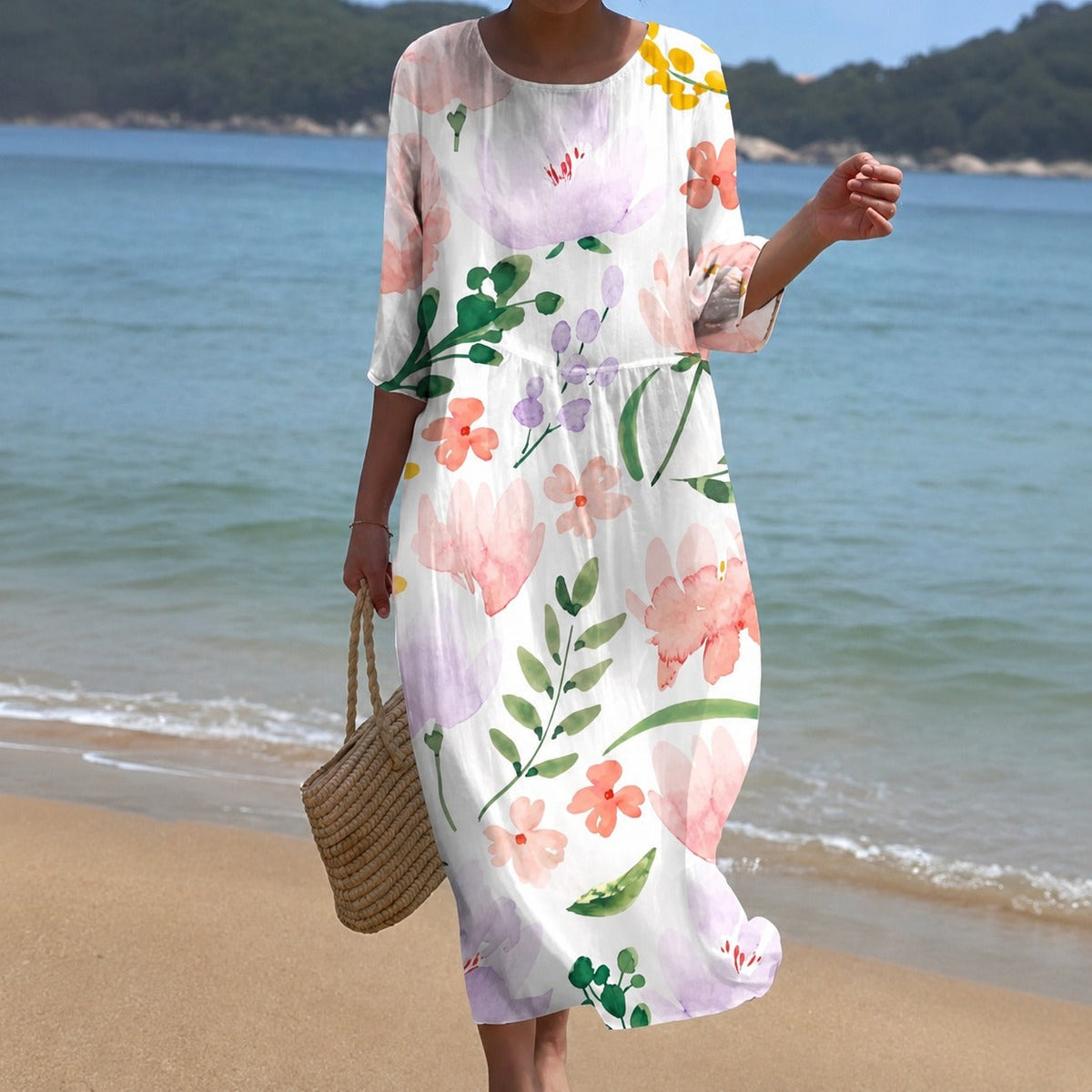 Alina - Vestido midi fluido