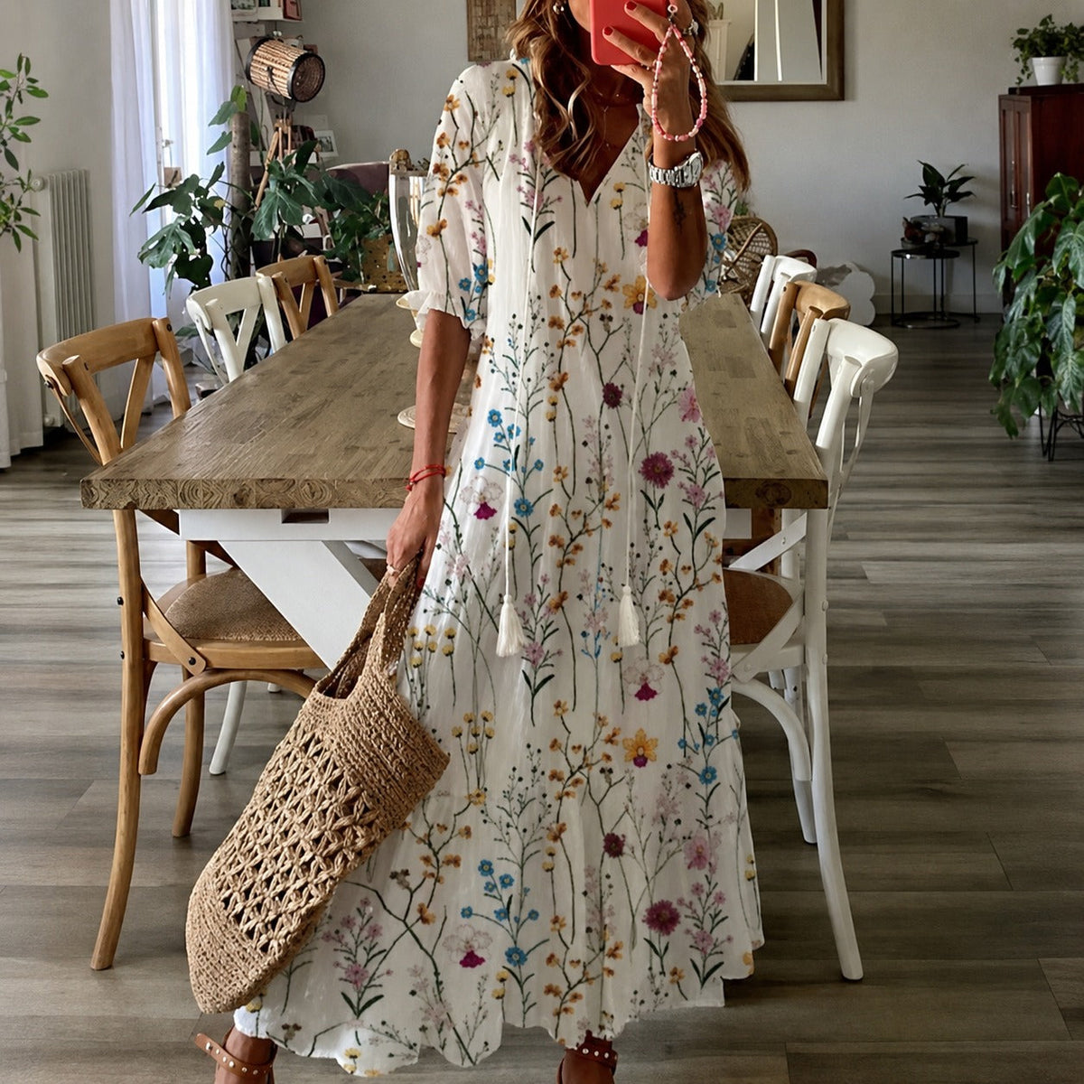 Claidel - Vestido fascinante estilo bohemio