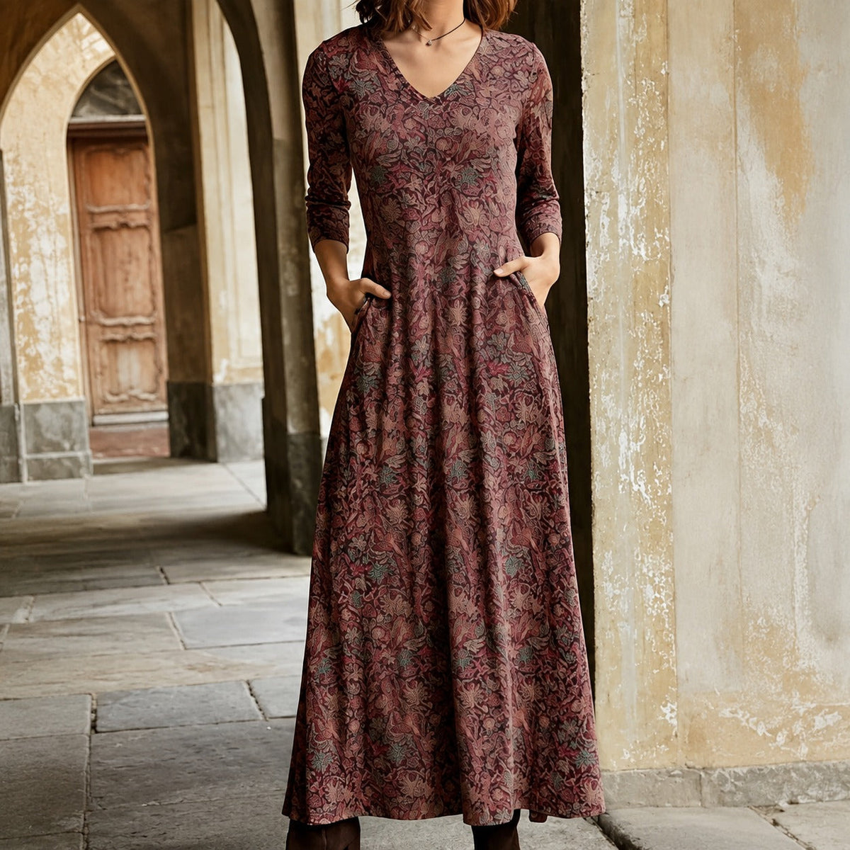 Sophie - Vestido clásico de manga larga para mujeres