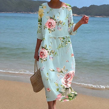 Alina - Vestido midi fluido