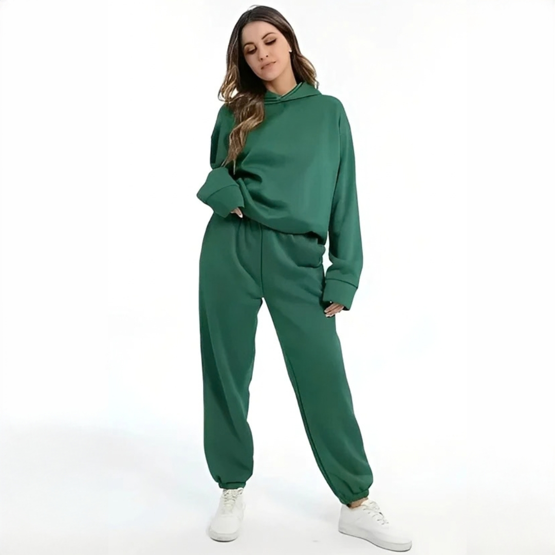 Adelia - Conjunto de sudadera con capucha acogedor y cálido