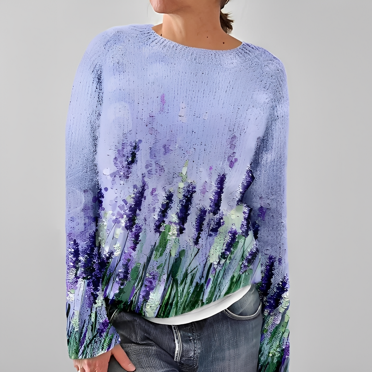 Liliane - Jersey elegante con cuello redondo