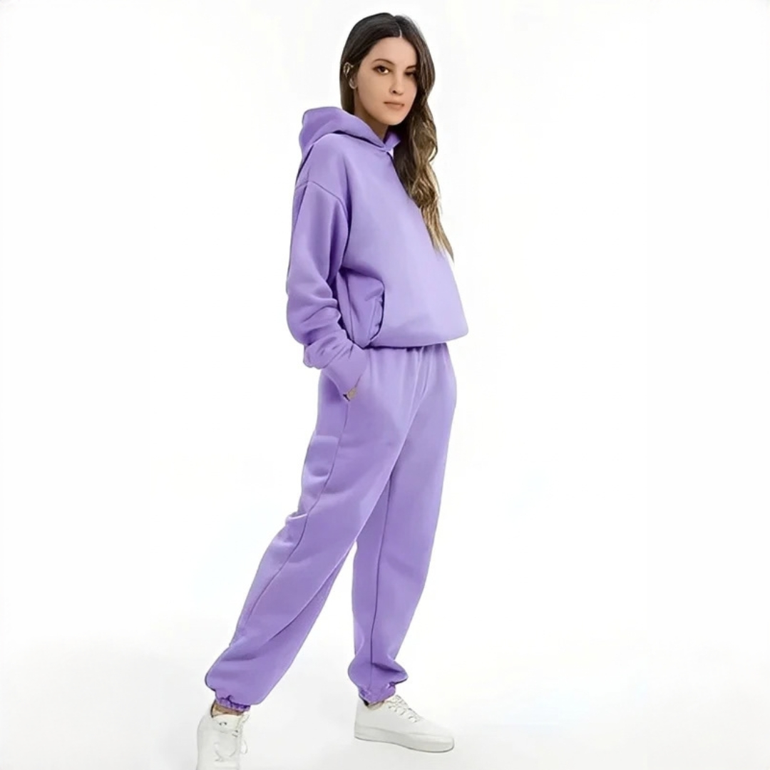Adelia - Conjunto de sudadera con capucha acogedor y cálido