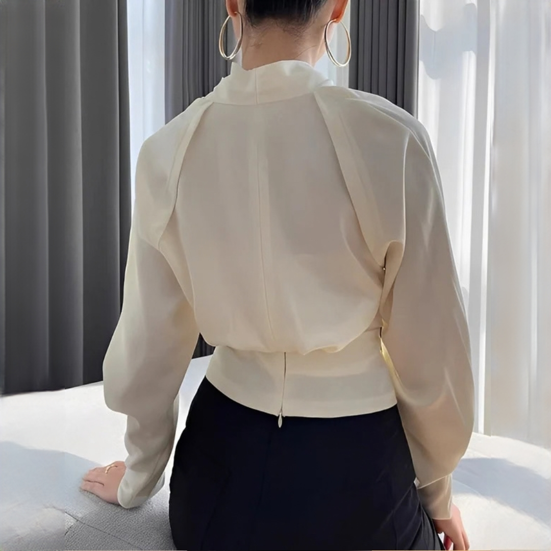 Annora - Blusa sofisticada y elegante de manga larga