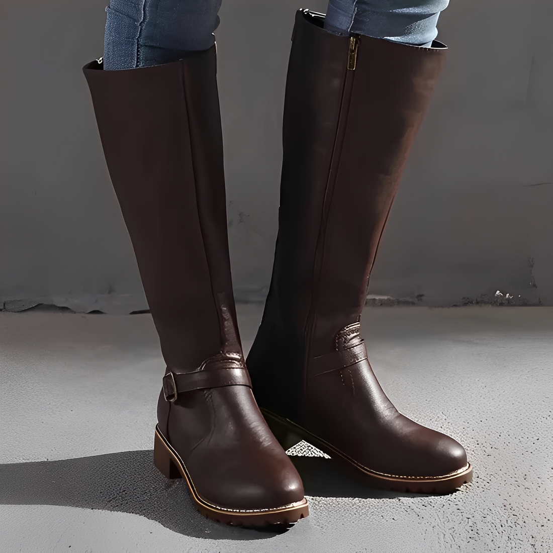 Livie - Botas con estilo con cremallera