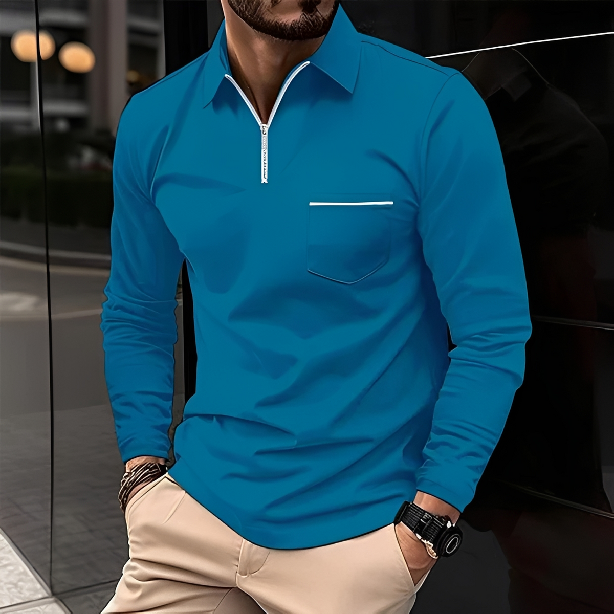 Romeo - Camiseta clásica de manga larga y cálida