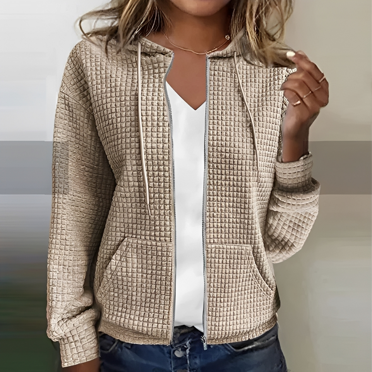 Kristel - Chaqueta moderna con cierre