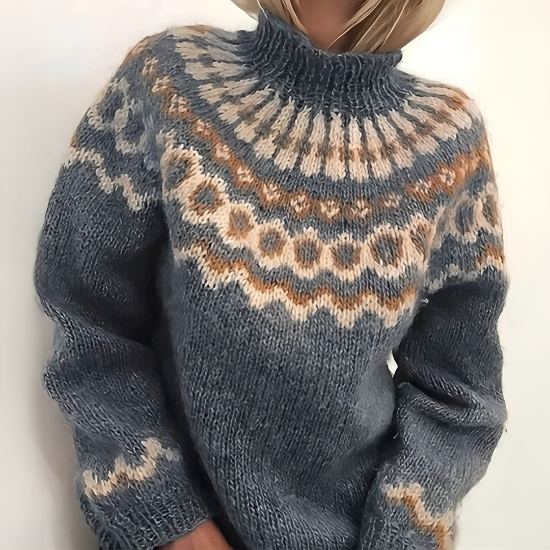 Oona - Jersey de cuello alto elegante y confortable