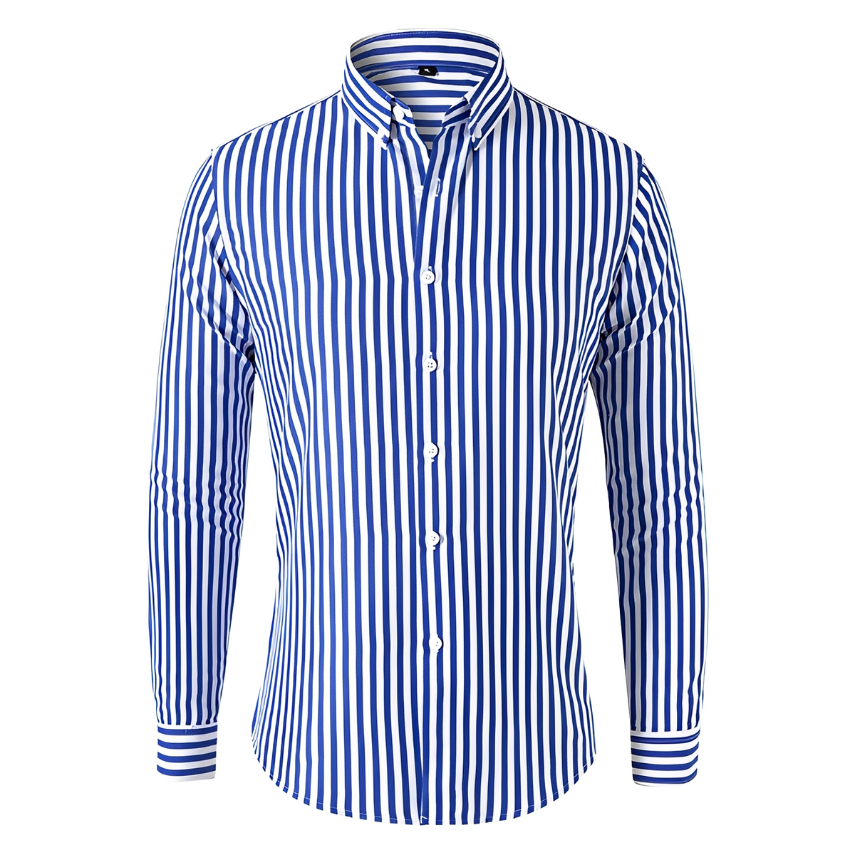 Dennis - Camisa de manga larga con rayas y corte relajado