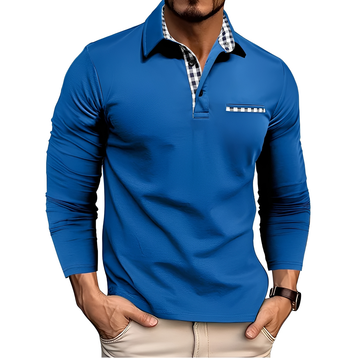 Charel - Polo de manga larga resistente