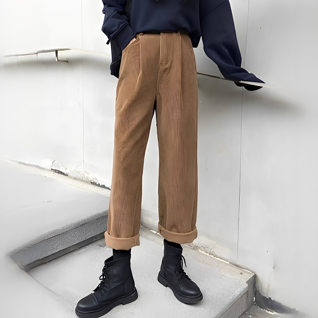 Shelbie - Pantalones de corte clásico y pierna ancha