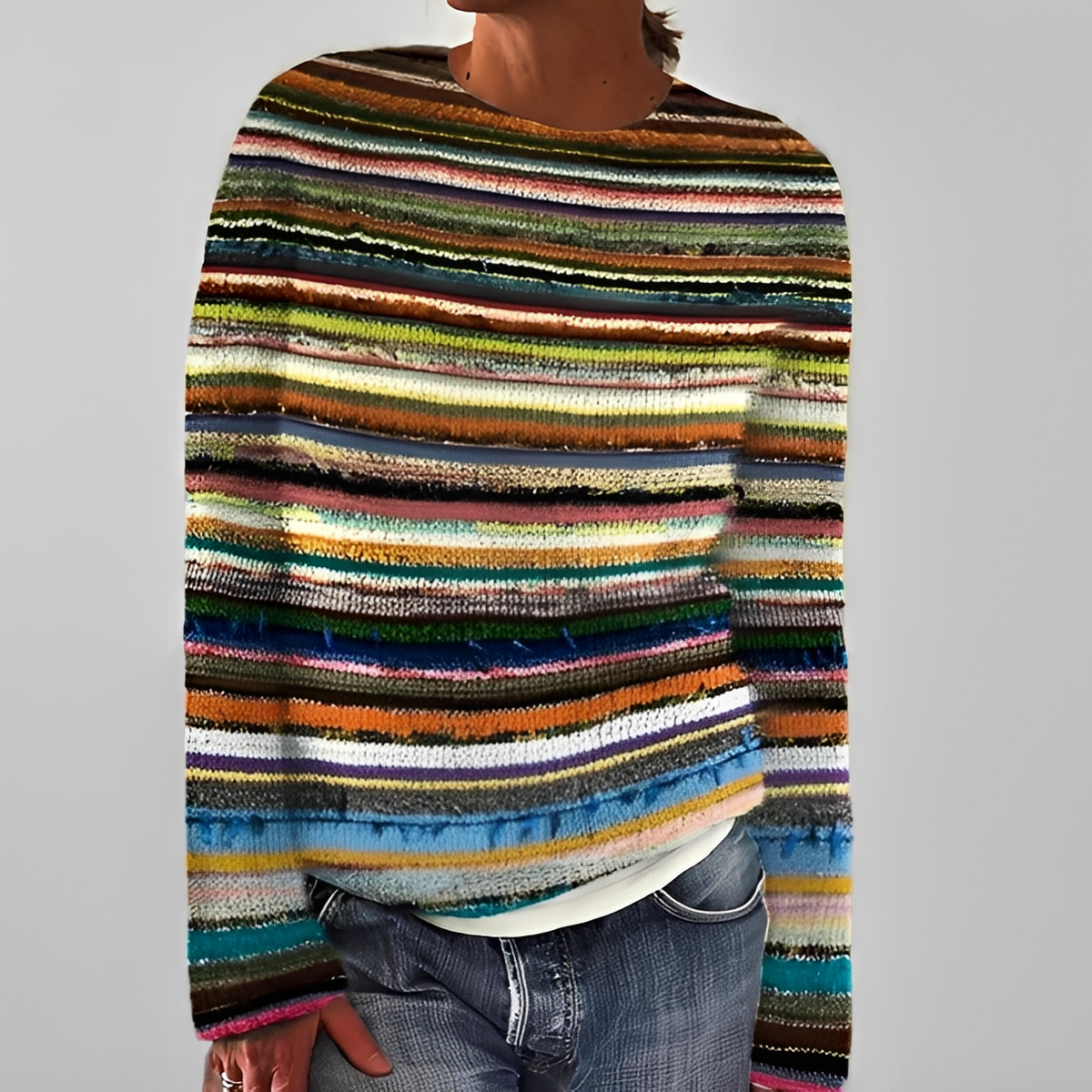 Liliane - Jersey elegante con cuello redondo