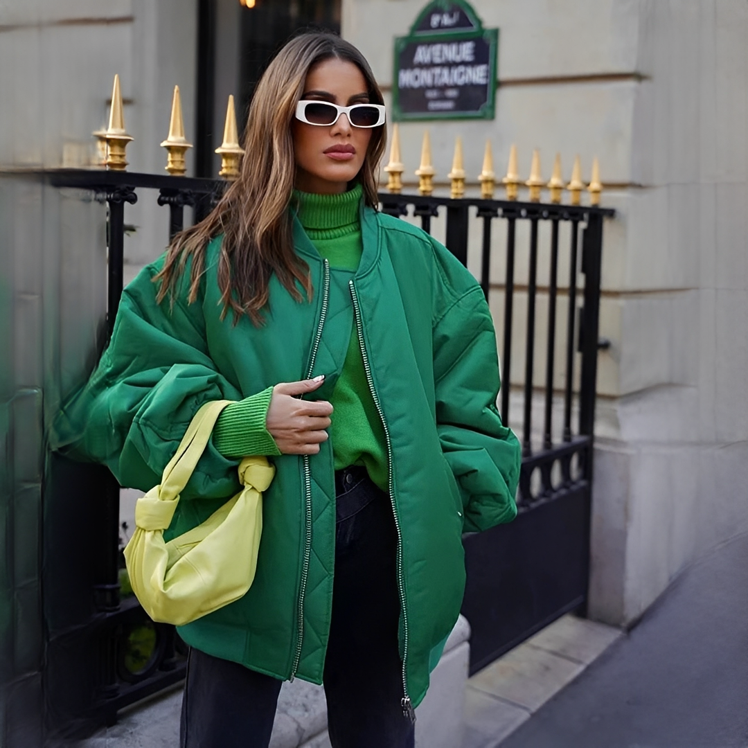 Fellaine - Chaqueta bomber oversize confortable