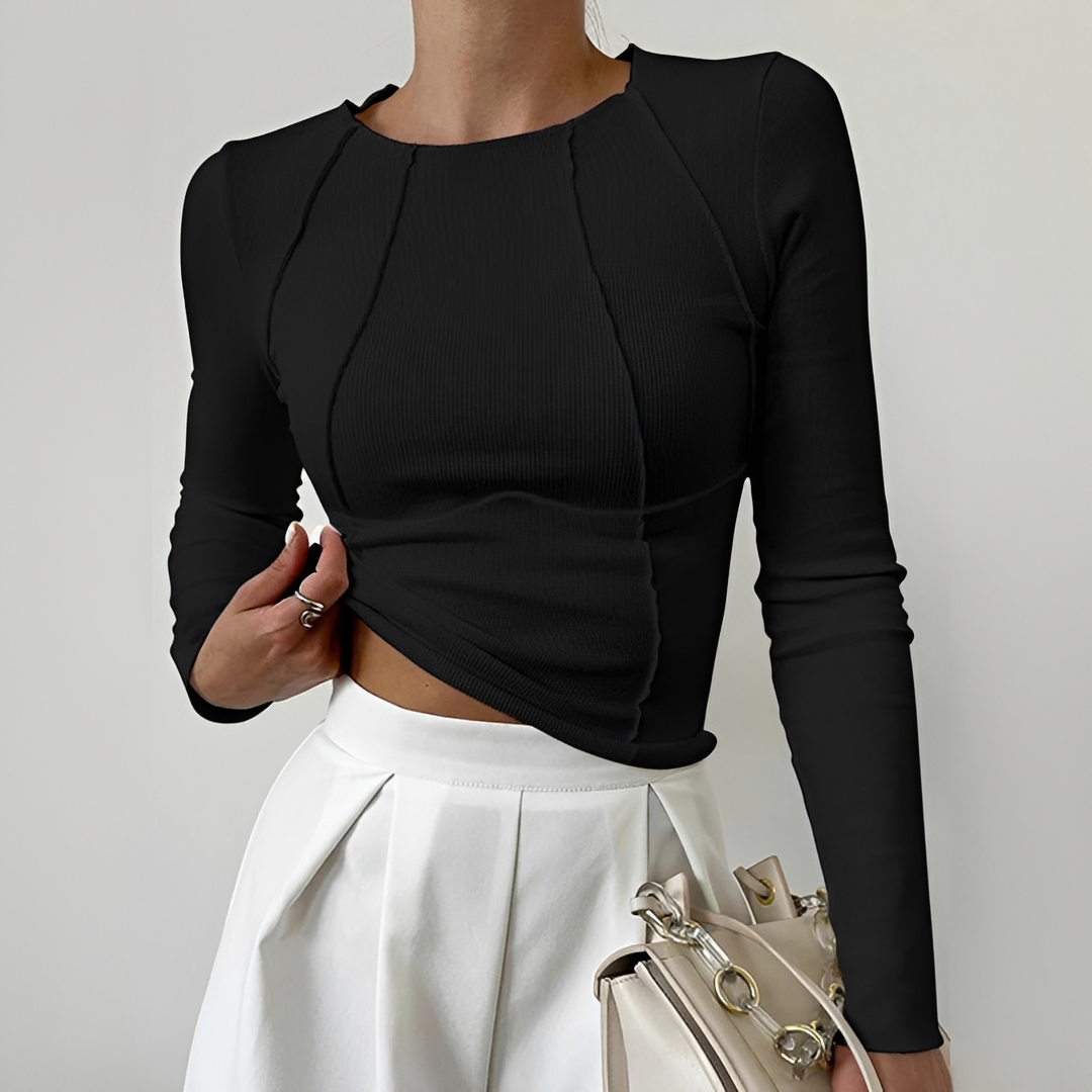 Leonie - Camiseta de manga larga elegante