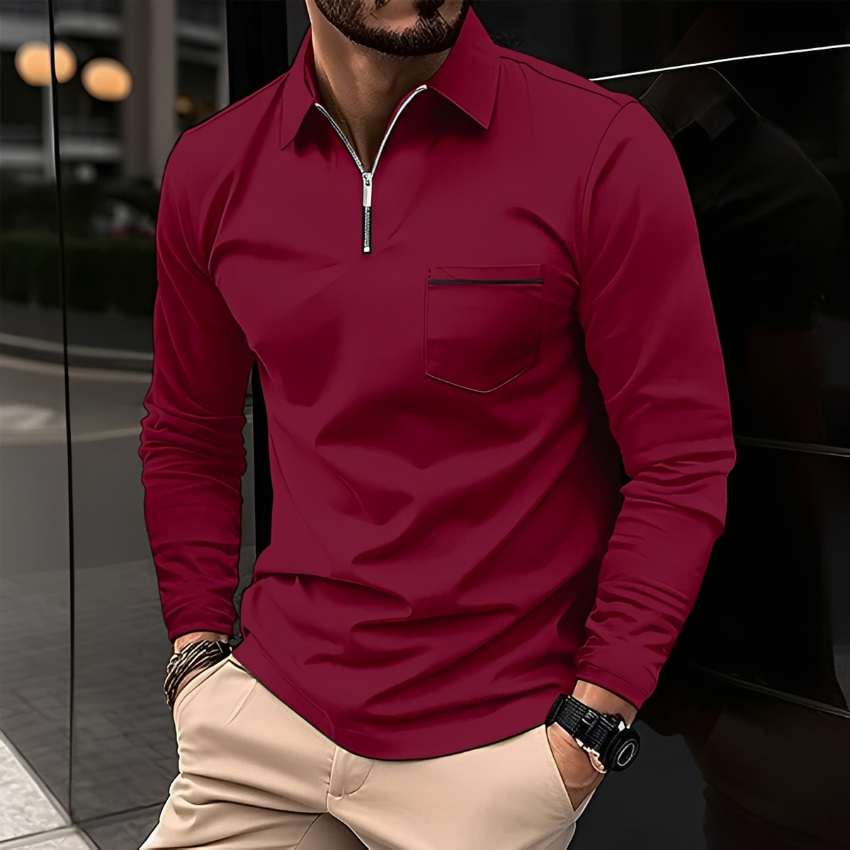 Romeo - Camiseta clásica de manga larga y cálida