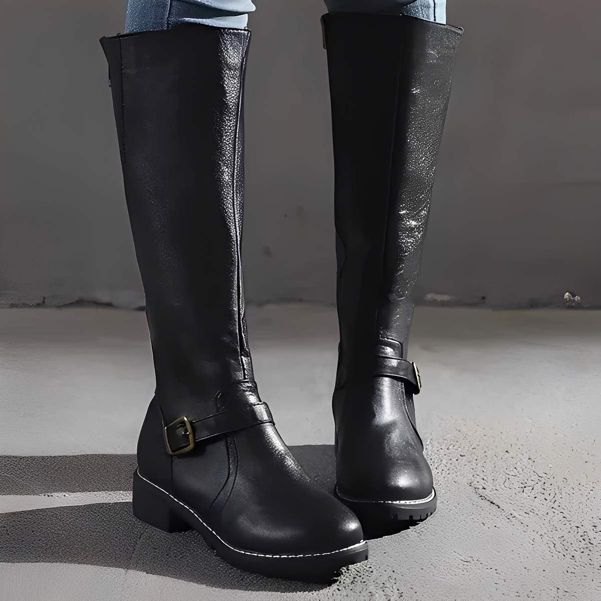Livie - Botas con estilo con cremallera