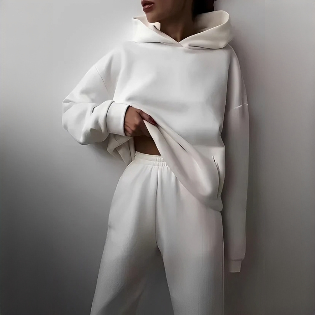 Adelia - Conjunto de sudadera con capucha acogedor y cálido