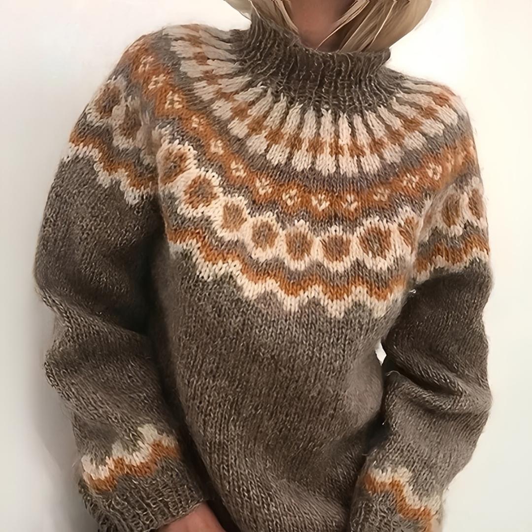 Oona - Jersey de cuello alto elegante y confortable
