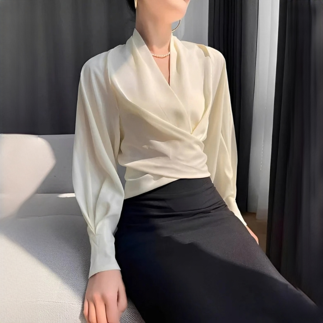 Annora - Blusa sofisticada y elegante de manga larga