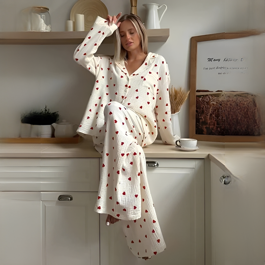 Eulalia - Conjunto de pijama elegante y cómodo