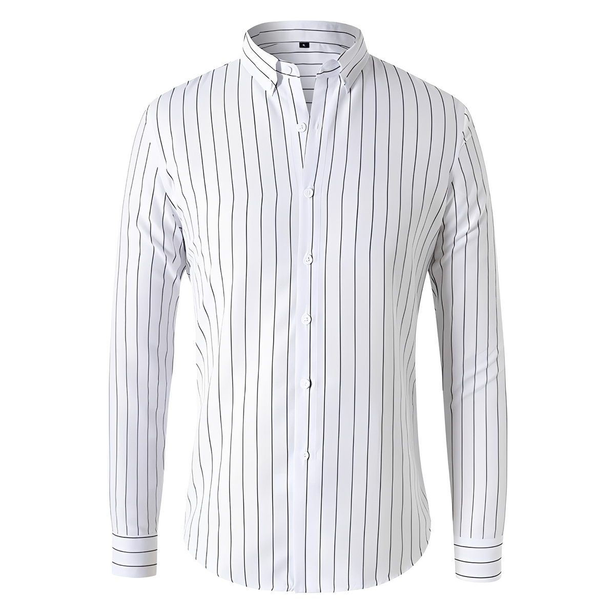 Dennis - Camisa de manga larga con rayas y corte relajado