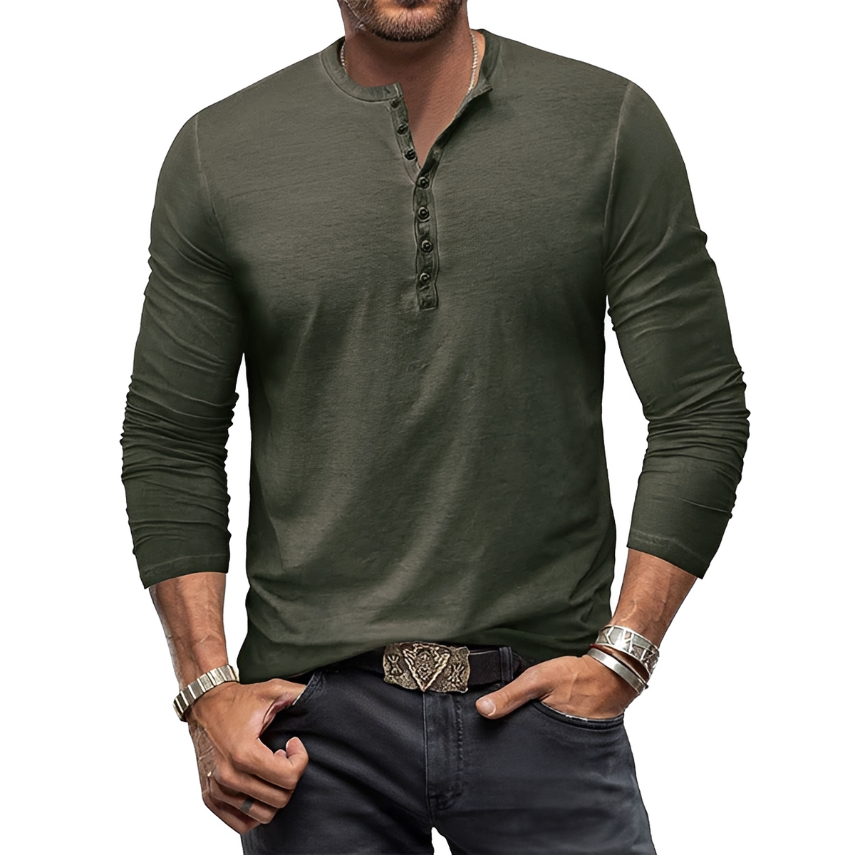 Clifford - Camisa con botones de estilo clásico