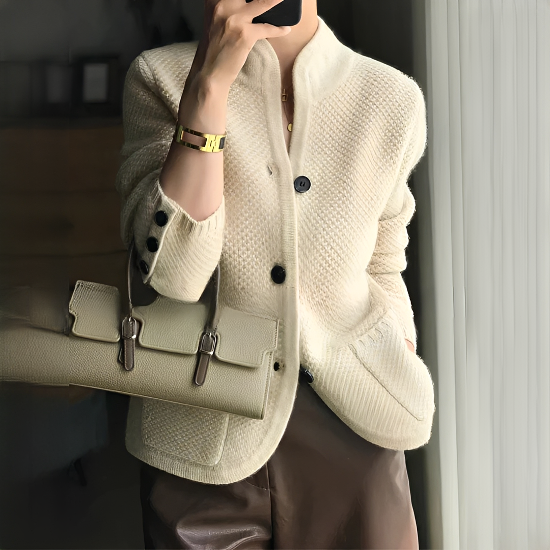 Carissa - Blazer tradicional y acogedor