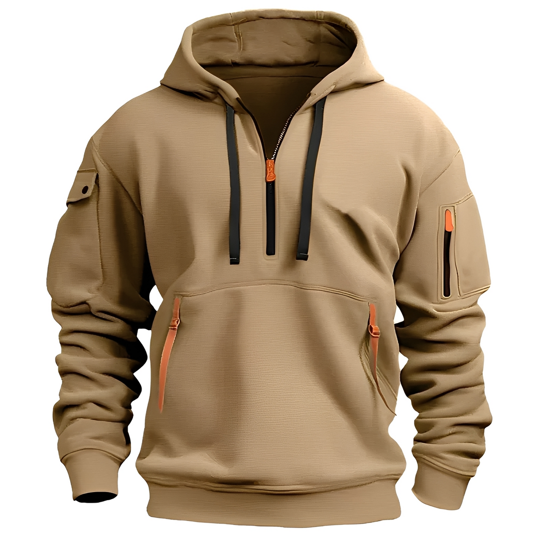 Norton - Sudadera con capucha resistente con media cremallera