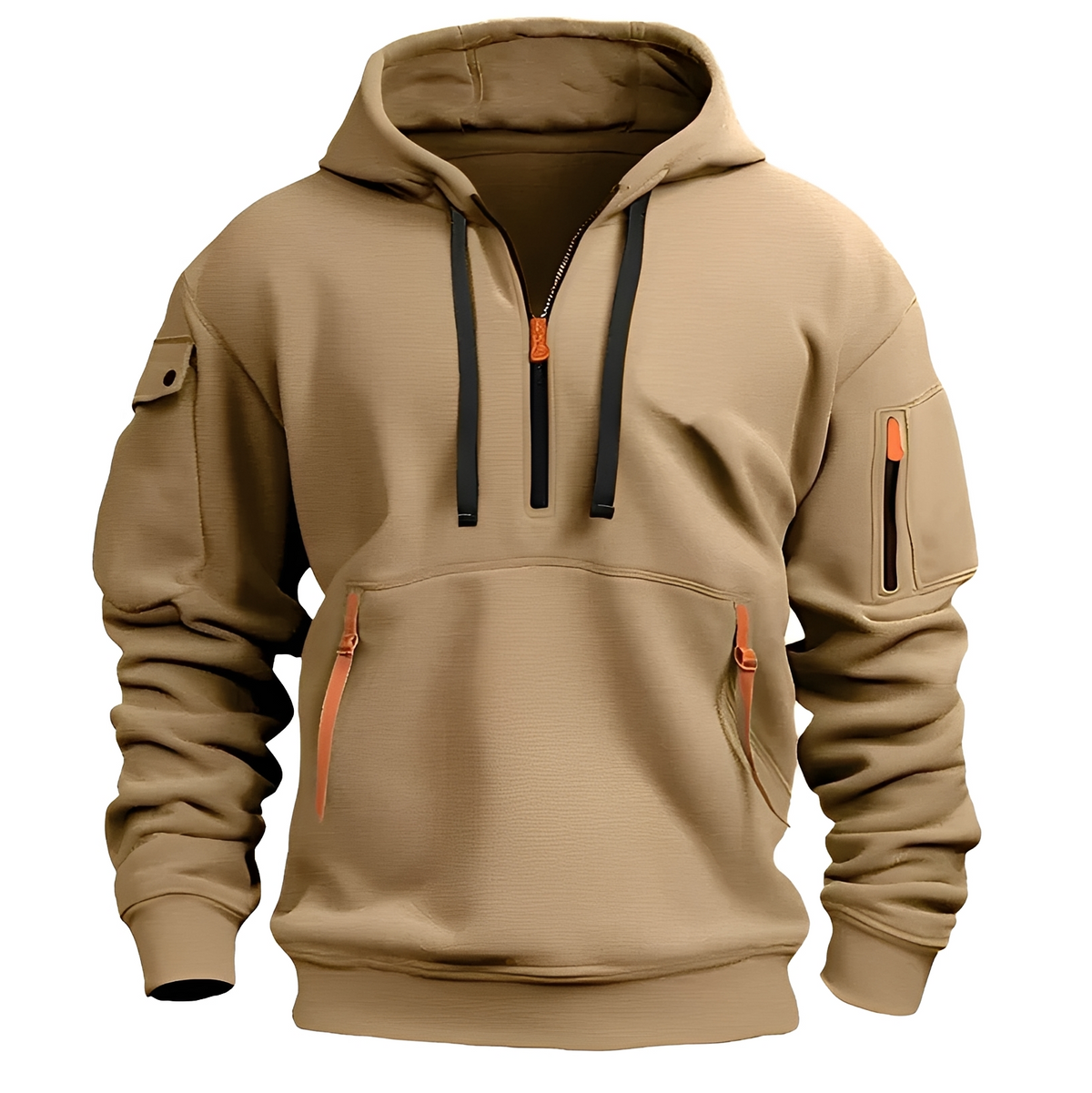 Norton - Sudadera con capucha resistente con media cremallera