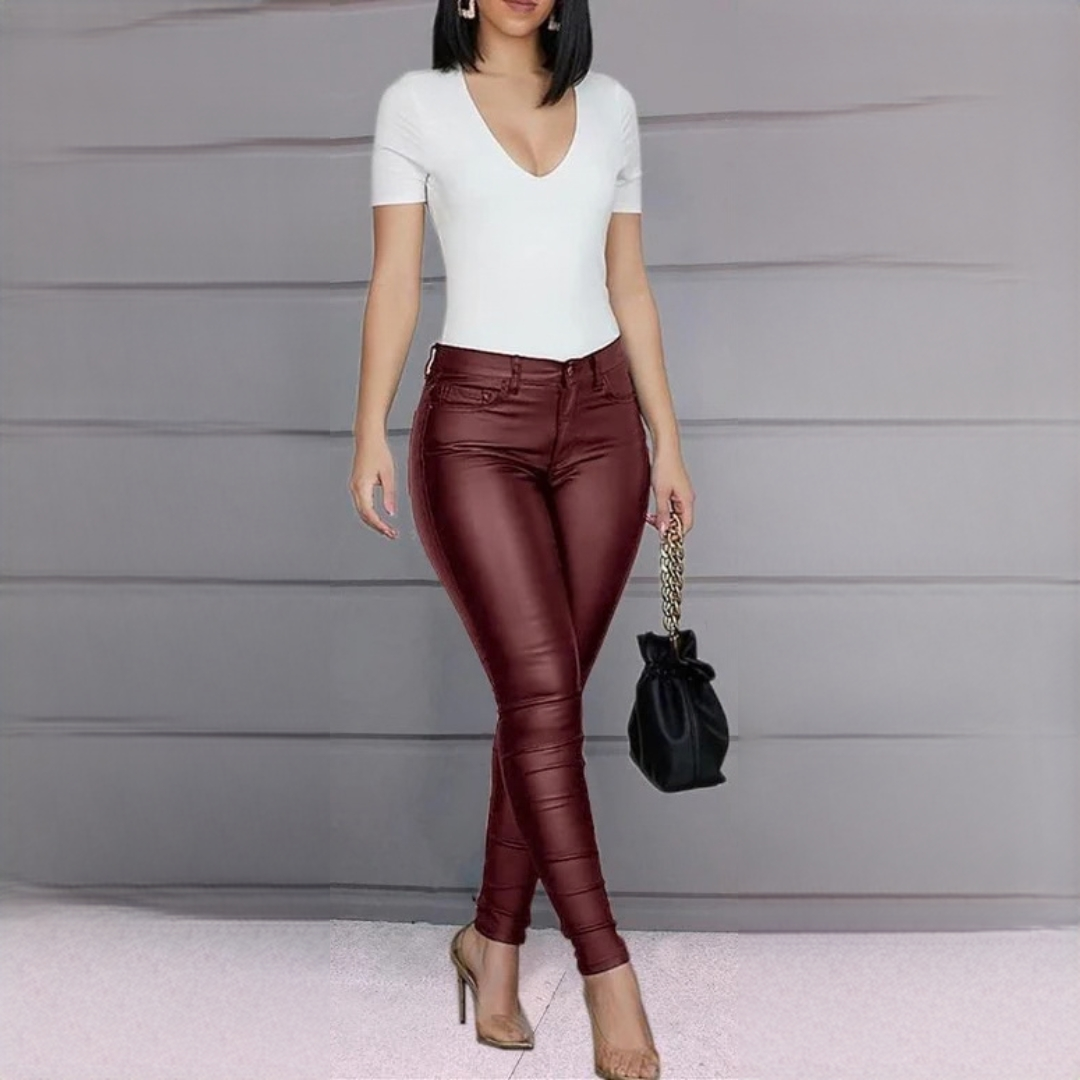 Dina - Pantalones sofisticados y elegantes de corte estrecho