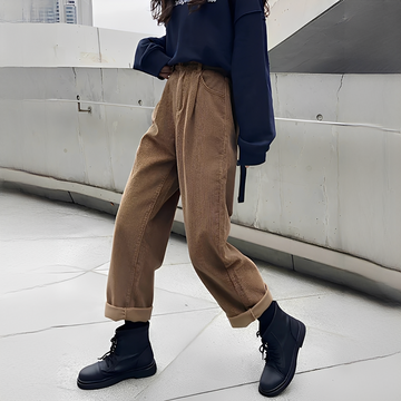 Shelbie - Pantalones de corte clásico y pierna ancha
