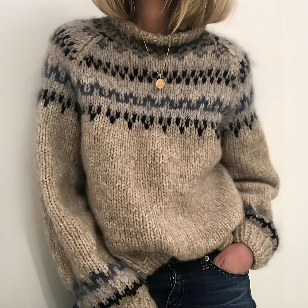 Oona - Jersey de cuello alto elegante y confortable