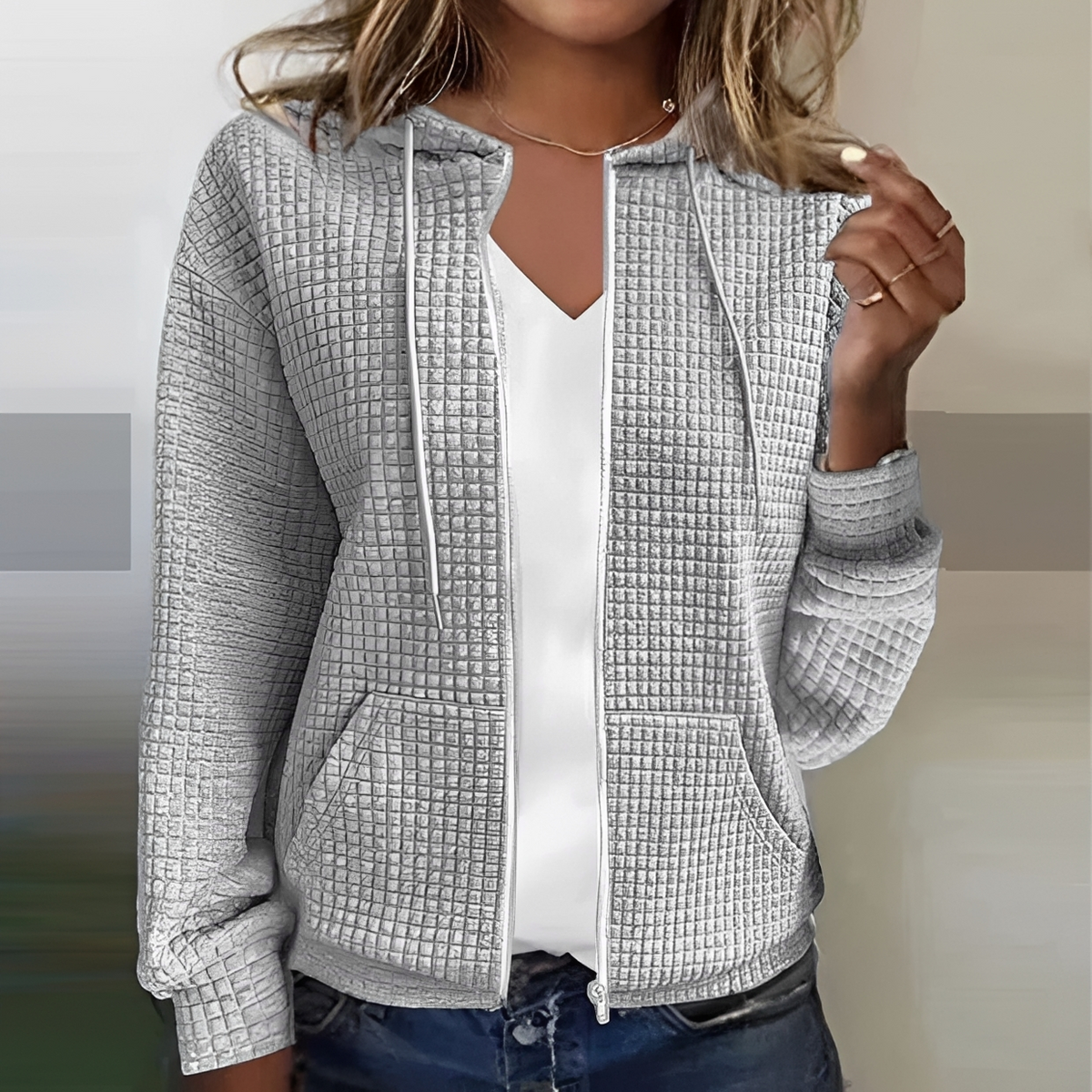 Kristel - Chaqueta moderna con cierre
