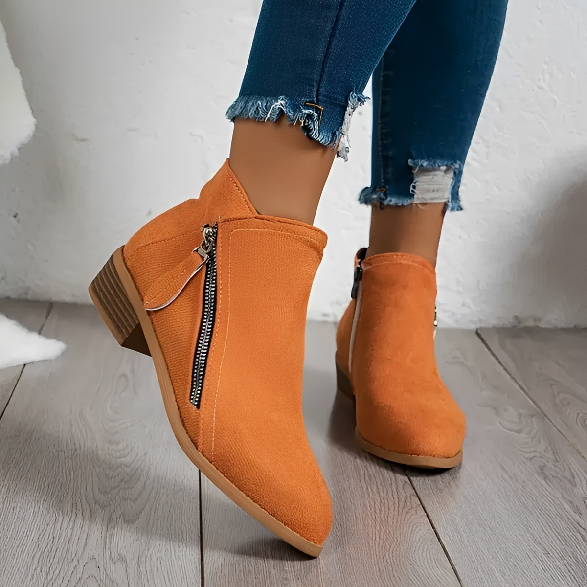 Klara - Botas sofisticadas y a la moda con cremallera
