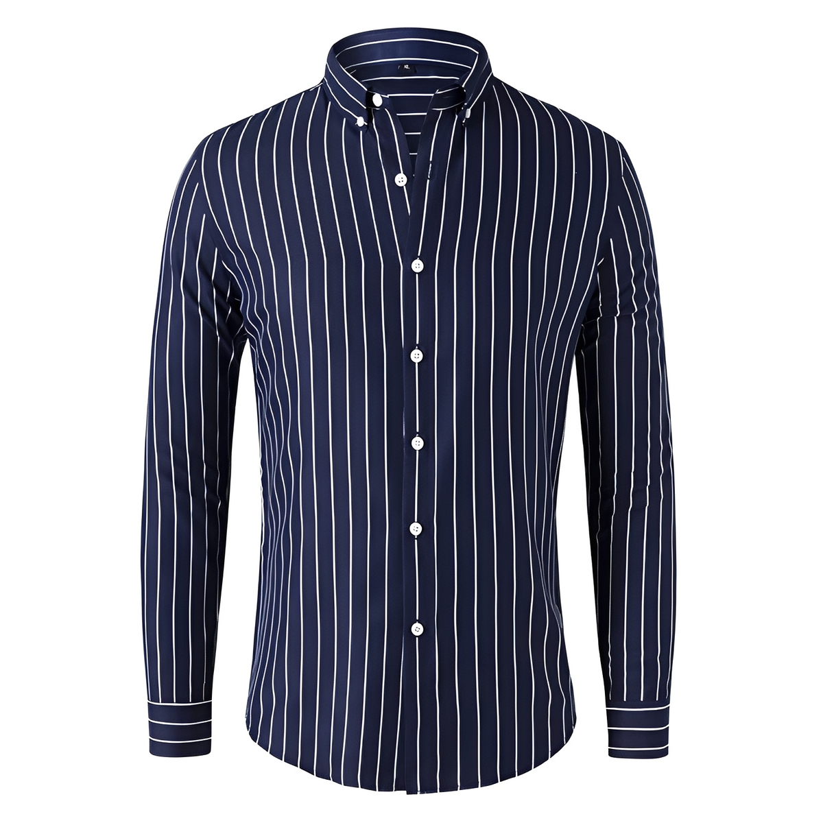 Dennis - Camisa de manga larga con rayas y corte relajado
