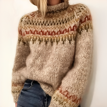 Oona - Jersey de cuello alto elegante y confortable