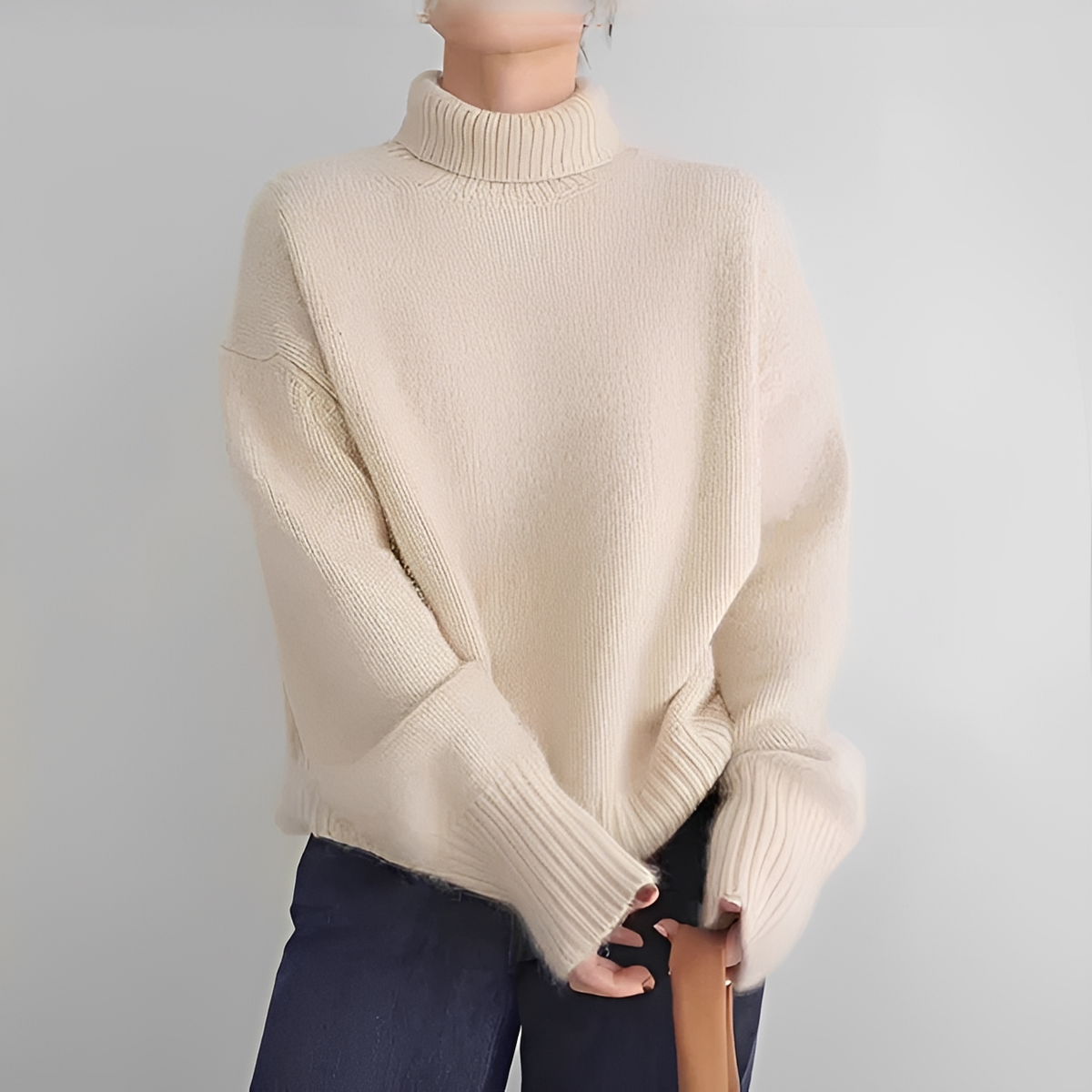 Clémentine - Jersey acogedor de cuello alto