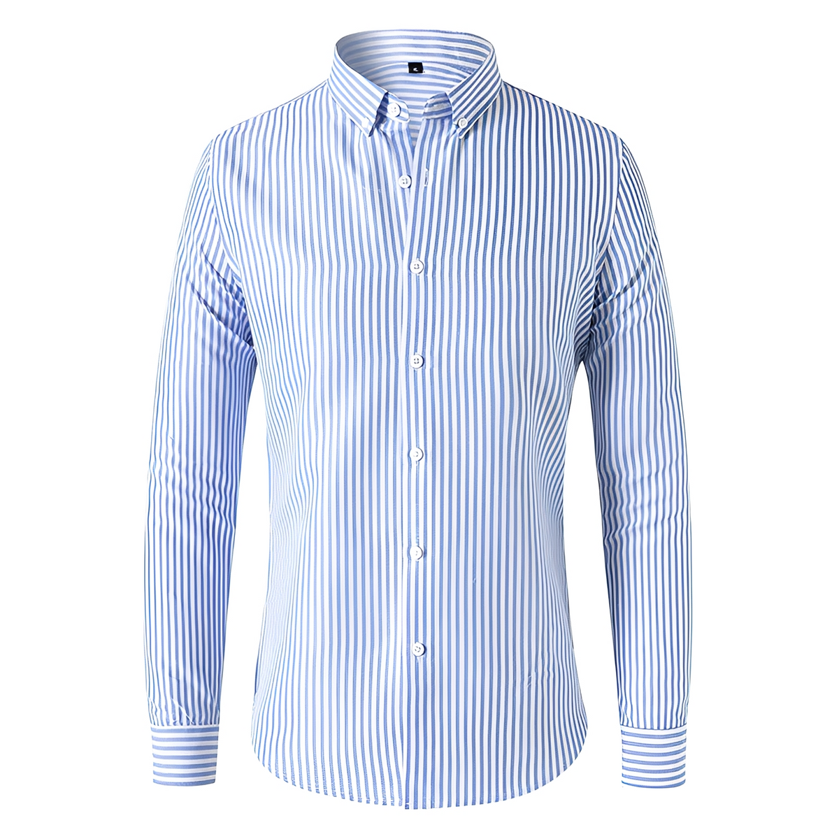 Dennis - Camisa de manga larga con rayas y corte relajado