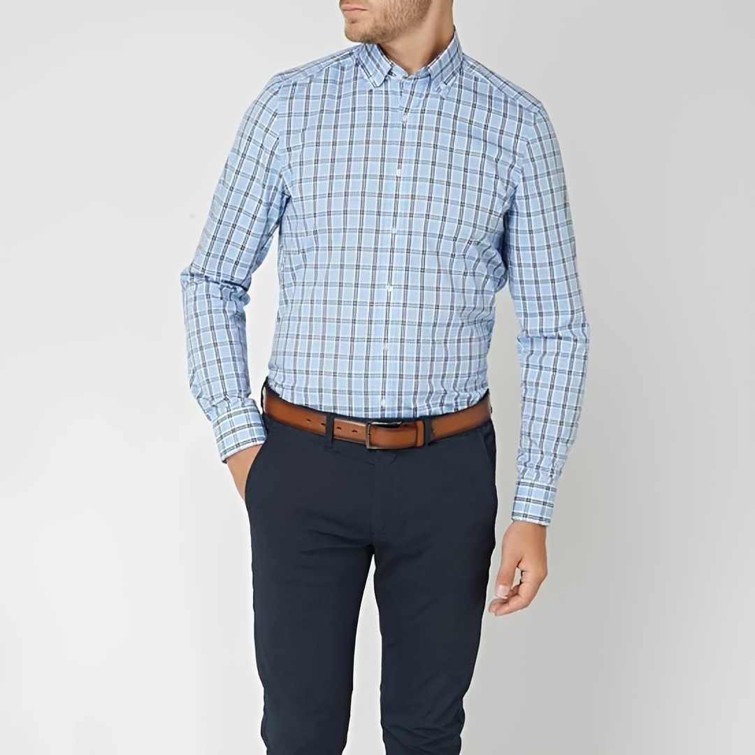 Louis - Camisa de cuadros informal