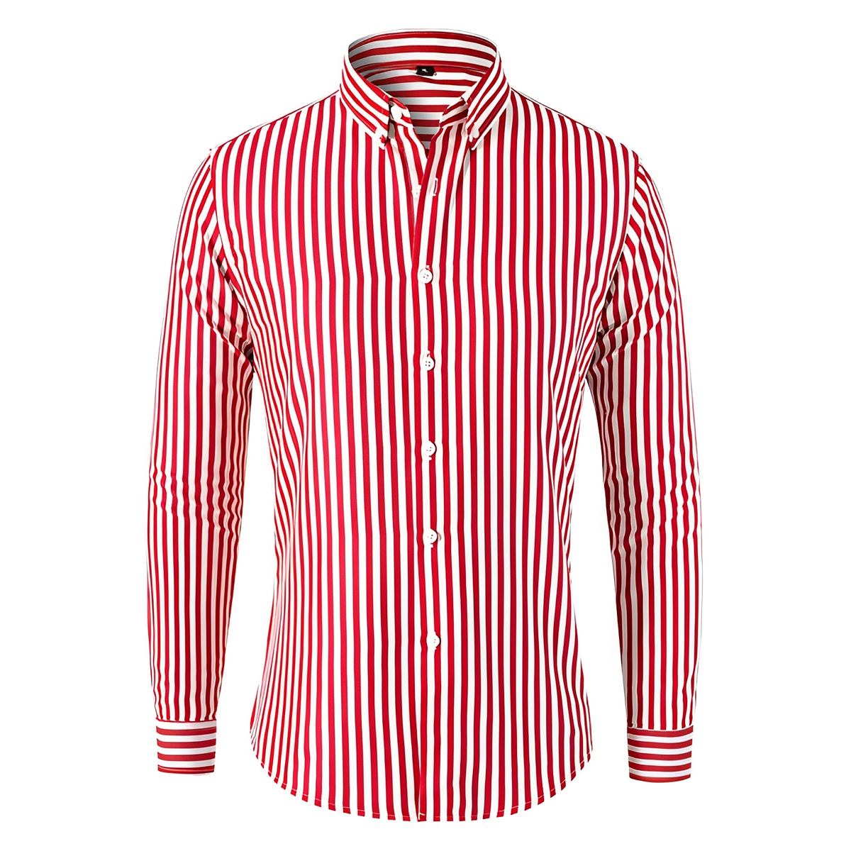 Dennis - Camisa de manga larga con rayas y corte relajado