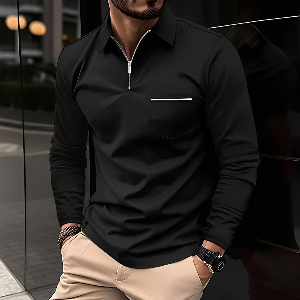 Romeo - Camiseta clásica de manga larga y cálida